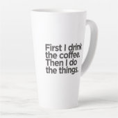 Coffee First Latte Mug Milchtasse (Rechte Ecke)
