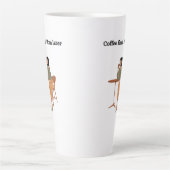 Coffee First. Mom Later Mug Milchtasse (Vorderseite)