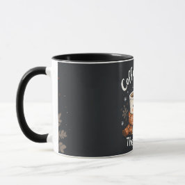 Coffee First, Then Snow – Cozy Winter Mug Tasse