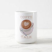Coffee First Then Talk – Funny Morning Coffee Mug Kaffeetasse (Mittel)