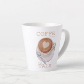 Coffee First Then Talk – Funny Morning Coffee Mug  Milchtasse (Rechte Ecke)