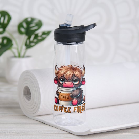 Coffee First  Trinkflasche (Yoga (gedreht))