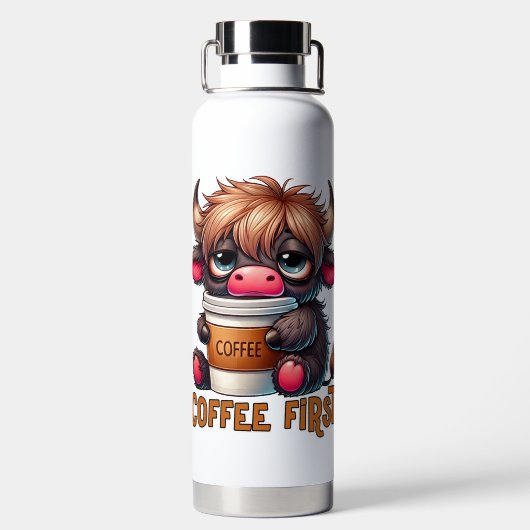 Coffee First Trinkflasche (Rückseite)