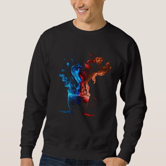 Coffee Flames Frahling  Coffee Cup Cafe Sweatshirt (Vorderseite)