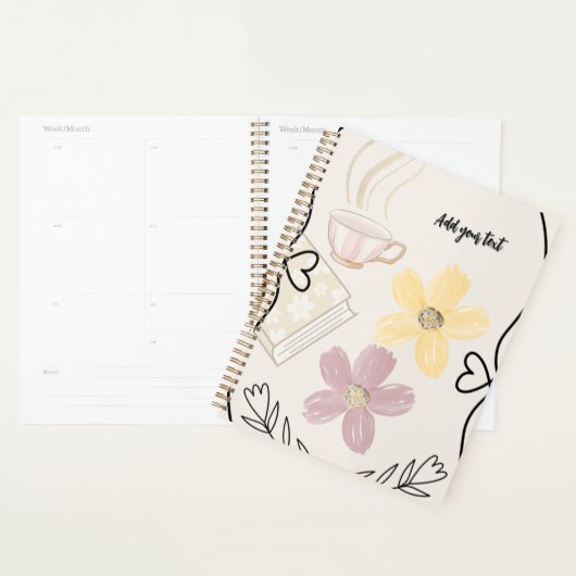 Coffee & Flowers Planner for Book Lovers Planer (Anzeige)