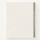 Coffee & Flowers Spiral Notebook for Book Lovers Notizblock (Rückseite)