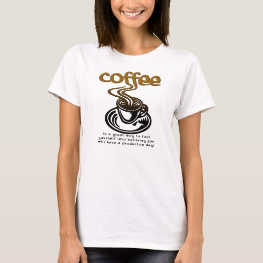 Coffee Fool Funny T - Shirt (Vorderseite)
