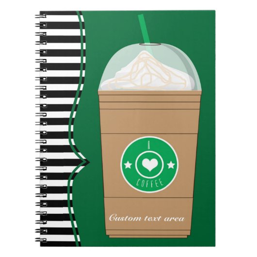 Coffee Frappuccino Frap Journal-Notebook Notizblock (Vorderseite)