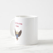 Coffee Freedom Hustle Patriotic Morning Grind Desi Kaffeetasse (Vorderseite Links)