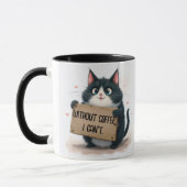 Coffee Fun Quotes With Cat Tasse (Links)