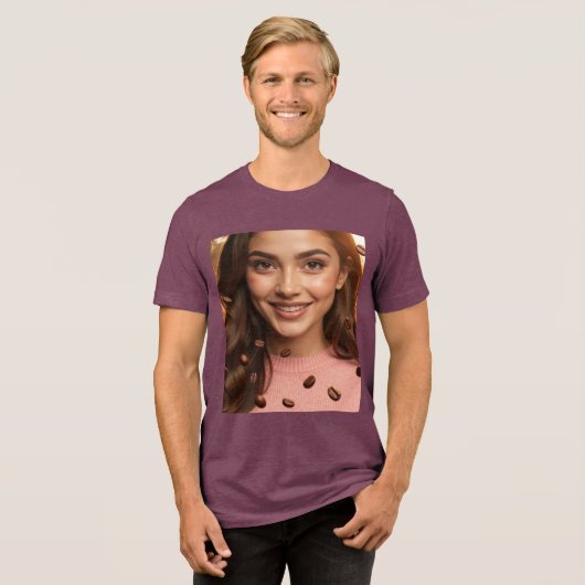 COFFEE FUN - Tri-Blend SHIRT (Vorderseite voll)