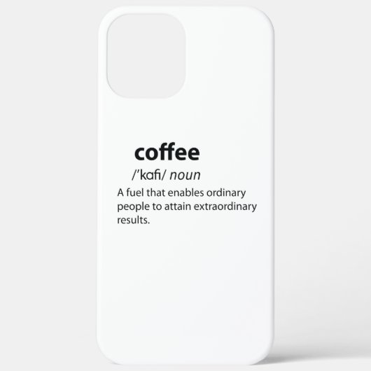 Coffee Funny Dictionary Definition Case-Mate iPhone Hülle (Rückseite)
