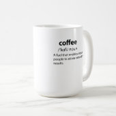 Coffee Funny Dictionary Definition Kaffeetasse (VorderseiteRechts)