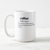 Coffee Funny Dictionary Definition Kaffeetasse (Links)