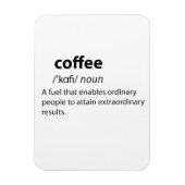 Coffee Funny Dictionary Definition Magnet (Vertikal)