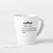 Coffee Funny Dictionary Definition Milchtasse (Rechte Ecke)