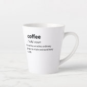 Coffee Funny Dictionary Definition Milchtasse (Rechts)