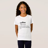 Coffee Funny Dictionary Definition T-Shirt (Vorne ganz)