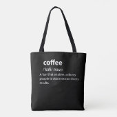 Coffee Funny Dictionary Definition Tasche (Rückseite)