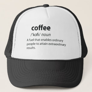 Coffee Funny Dictionary Definition Truckerkappe