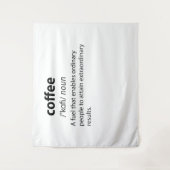 Coffee Funny Dictionary Definition Wandteppich (Vorderseite)