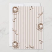 Coffee Gender Neutral Baby Shower Invitation Einladung (Rückseite)