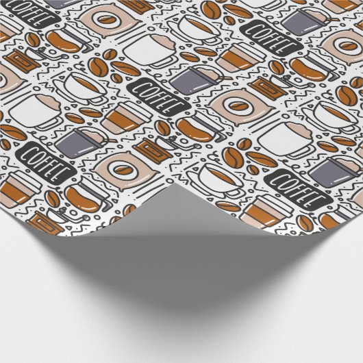 Coffee Geschenkpapier (Ecke)