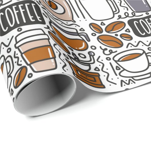 Coffee Geschenkpapier (Rolleneckpunkt)