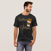 Coffee Gets Me Started Jesus Keeps Me Going Funny  T-Shirt (Vorne ganz)