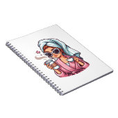 Coffee Girl Notebook Notizblock (Rechte Seite)