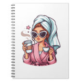 Coffee Girl Notebook Notizblock (Vorderseite)