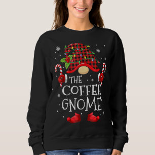 Coffee Gnome Buffalo Kariert Matching Family Chris Sweatshirt