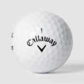 'Coffee, Golf, Repeat' Lustiges Partygeschenk für Golfball (Logo)
