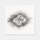 Coffee Grounds Cocktail Napkins (2 Sets von 50) Serviette (Vorderseite)