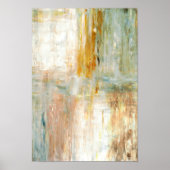 "Coffee" Grüne Abstrakte Kunst Poster (Vorne)