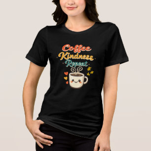 Coffee Güte Wiederholen Cute Retro Kaffee Liebhabe Tri-Blend Shirt