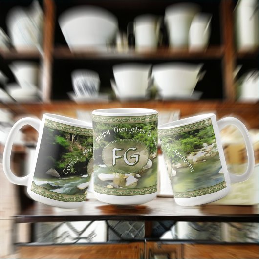 Coffee, Happy Thoughts & Harmony 0365 Kaffeetasse