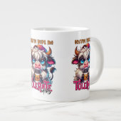 Coffee Helps Me Tolerate Idiots Jumbo-Tasse (Vorderseite Rechts)
