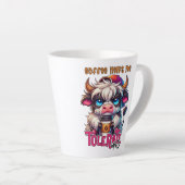 Coffee Helps Me Tolerate Idiots Milchtasse (Rechte Ecke)