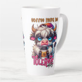 Coffee Helps Me Tolerate Idiots  Milchtasse (Rechte Ecke)