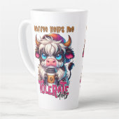 Coffee Helps Me Tolerate Idiots Milchtasse (Linke Ecke)