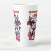 Coffee Helps Me Tolerate Idiots  Milchtasse (Vorderseite)