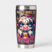 Coffee Helps Me Tolerate Idiots Thermobecher (Vorderseite)