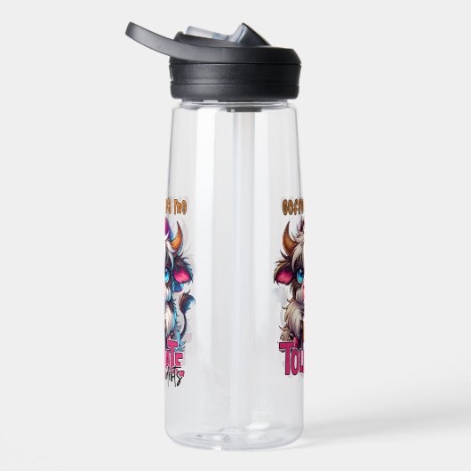 Coffee Helps Me Tolerate Idiots Trinkflasche (Rechts)