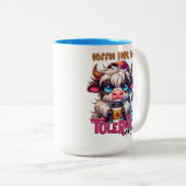 Coffee Helps Me Tolerate Idiots  Zweifarbige Tasse (VorderseiteRechts)