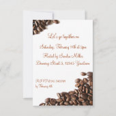 Coffee? Herzgeformter Schaumkeks Einladung (Rückseite)