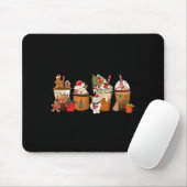 Coffee Hot Cocoa Merry Christmas Xmas Family Pajam Mousepad (Mit Mouse)