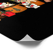 Coffee Hot Cocoa Merry Christmas Xmas Family Pajam Poster (Ecke)