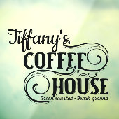 Coffee House Custom Business Fensteraufkleber (Blatt 3)