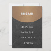 Coffee House Logo Grand Opening Copper and Black Einladung (Rückseite)